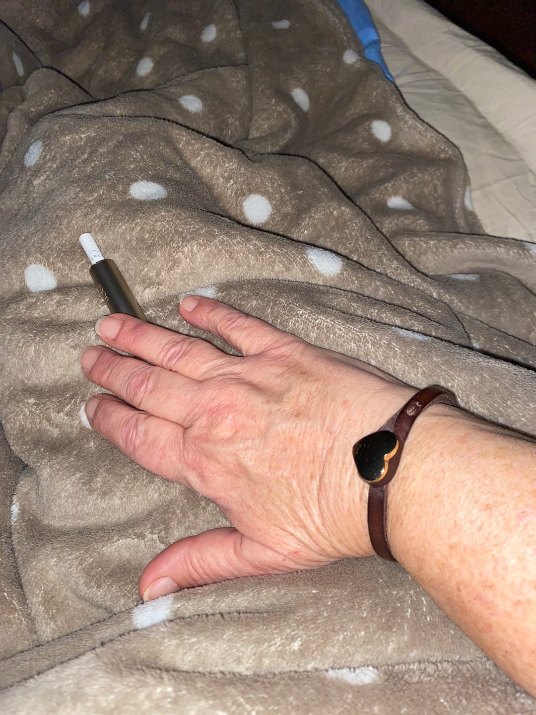 Customer photo review of Bracciale pelle Cuore Mio Oro Tulsi