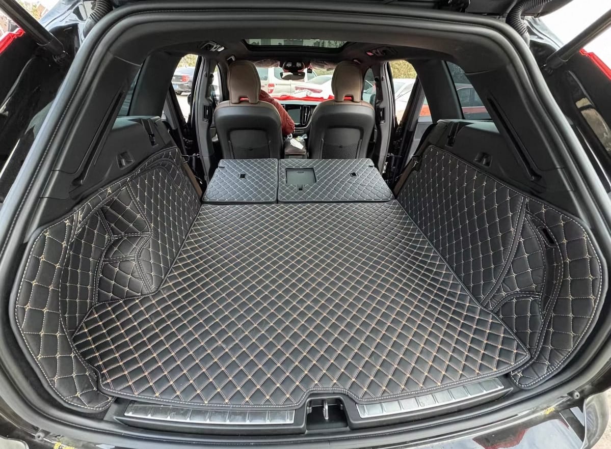 Customer photo review of Diamond Stitching Full Coverage Trunk Mats - Ultimate Protection