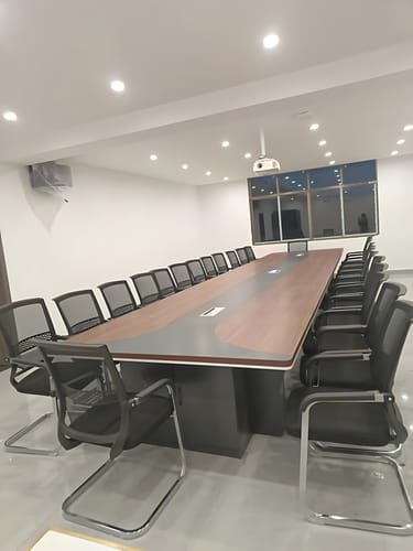 Customer photo review of Modern Minimalist Long Conference Table