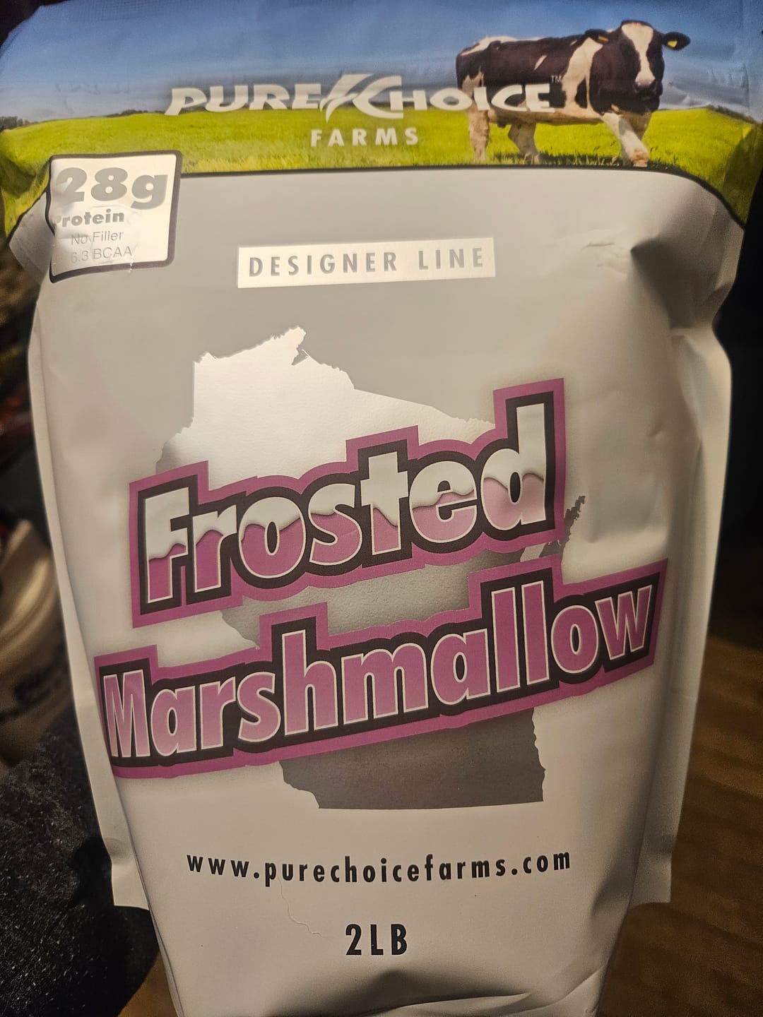 Customer photo review of Whey Protein Isolate Frosted Marshmallow