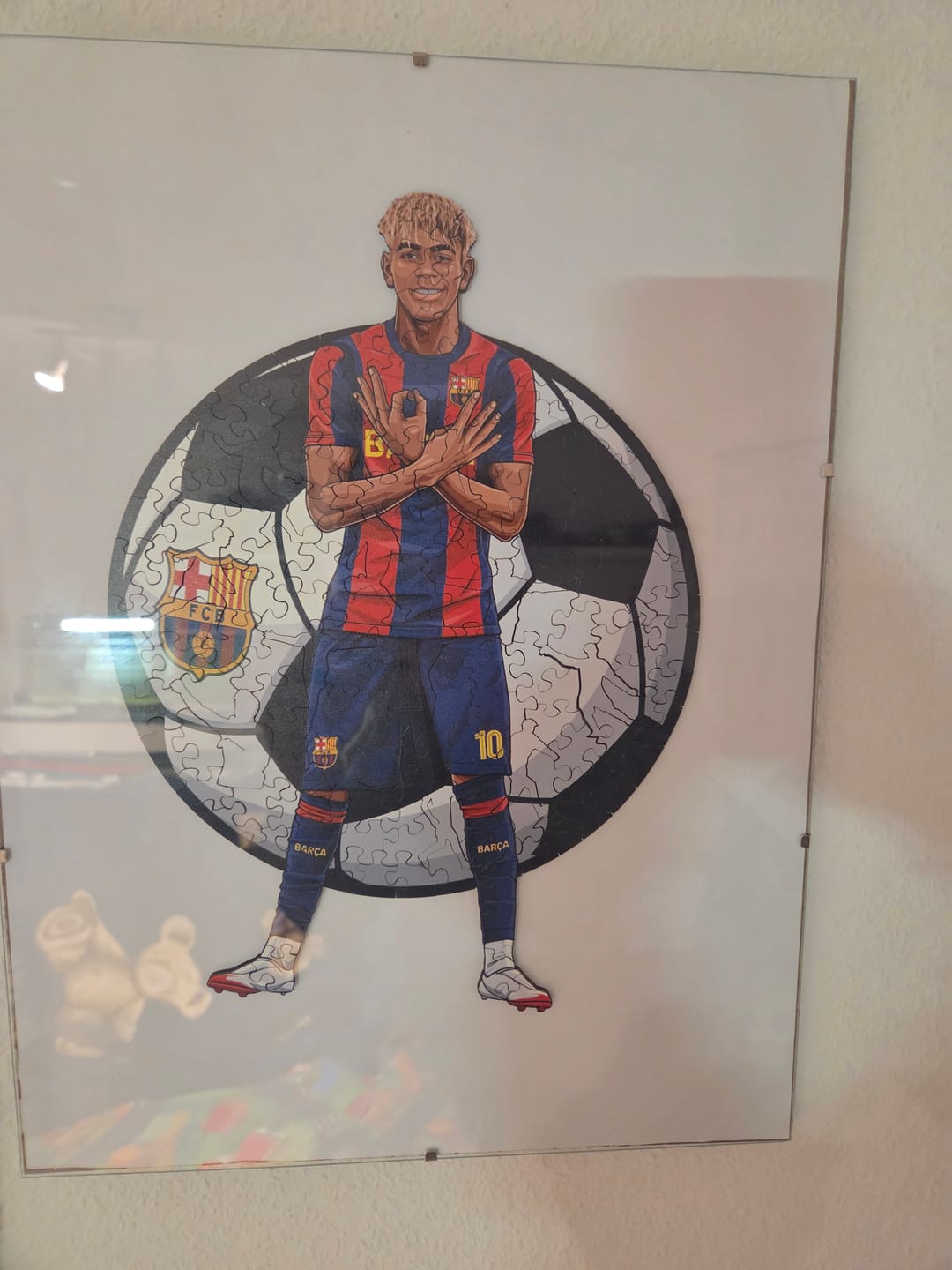 Customer photo review of Lamine Yamal - Holzpuzzle