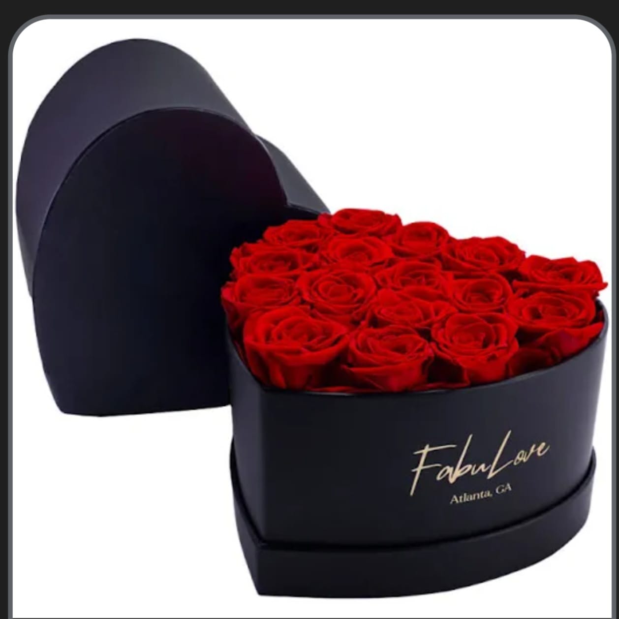 Customer photo review of Heart Eternal Rose Bouquet