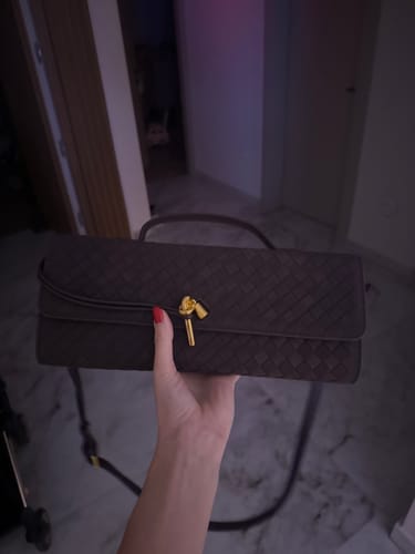 Customer photo review of Aurelle Σουέντ Clutch Τσαντάκι