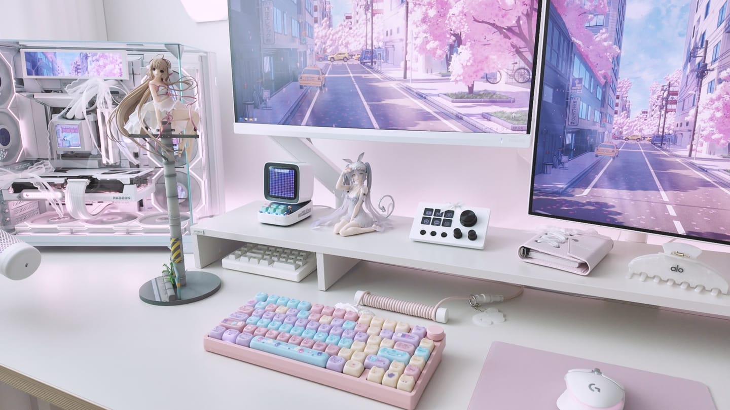Customer photo review of KiiBOOM Meow Pudding PC Keycap Set Pre-Order