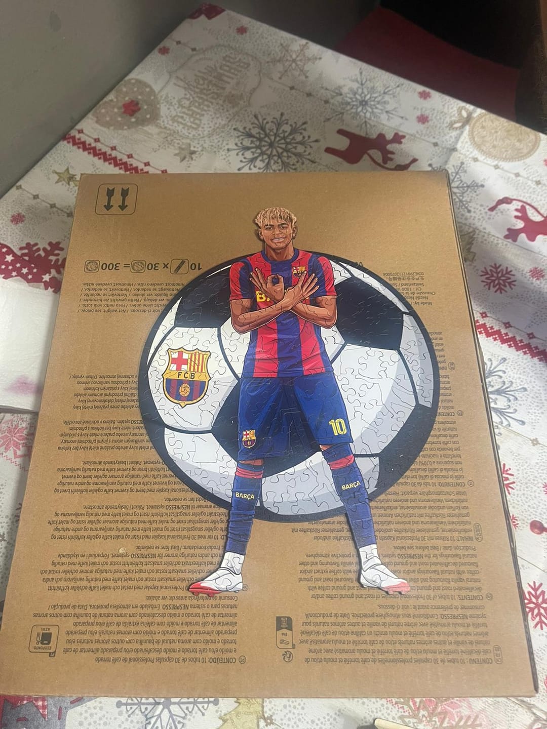 Customer photo review of Lamine Yamal - Wooden Puzzle