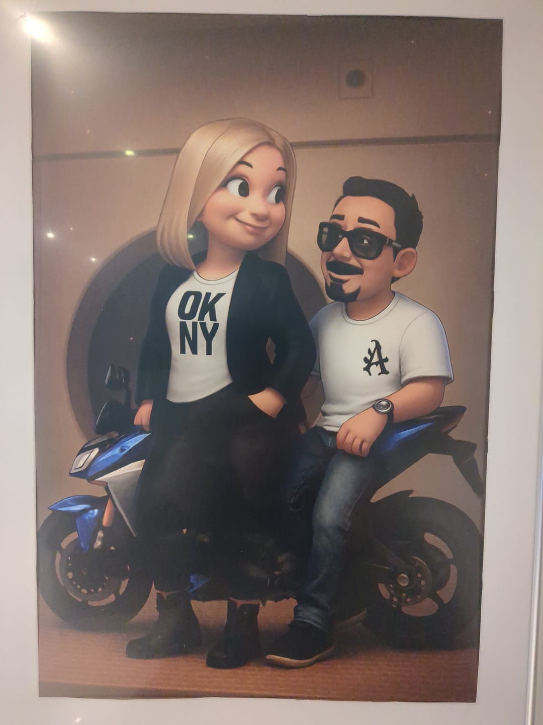 Customer photo review of Cartoon Love - Personalisiertes Poster mit Cartoon 3D Effekt im Comic Style