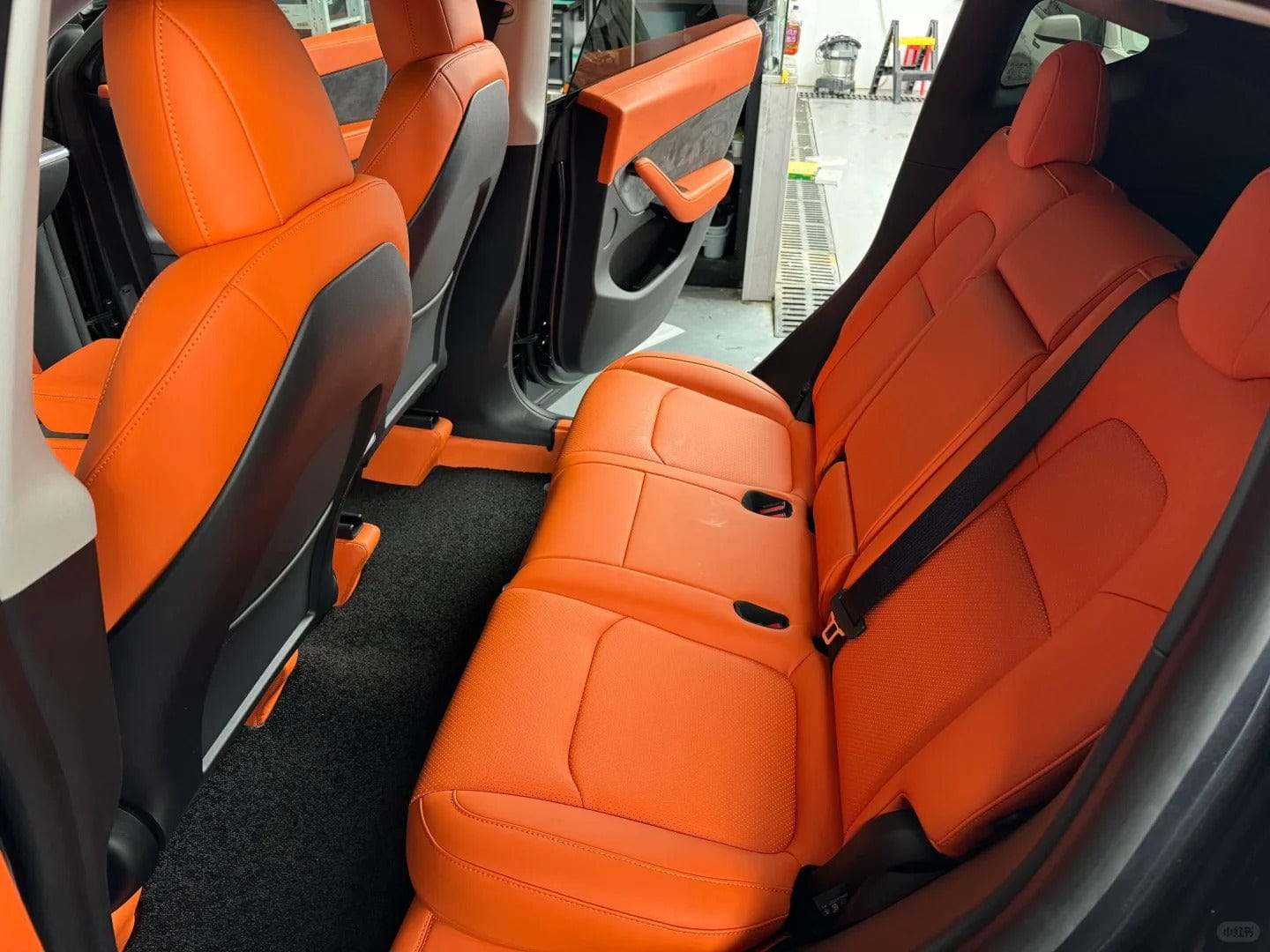 Customer photo review of Nappa Vegan Leather Full Seat Covers for Tesla Model 3/Y/S/X