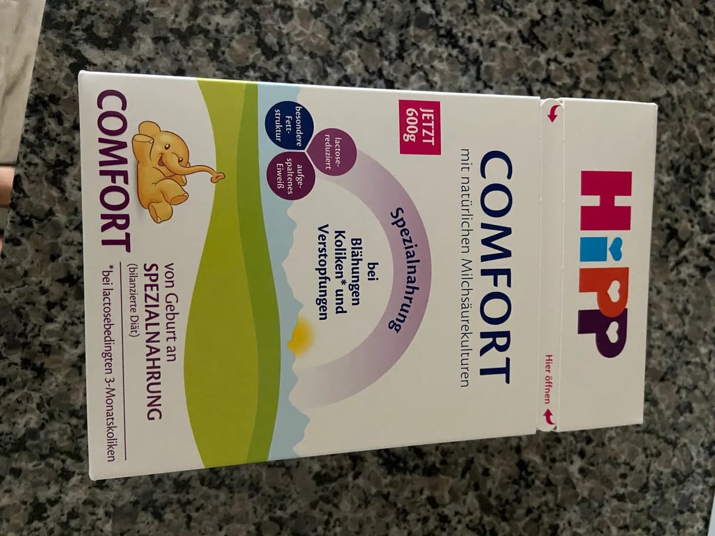 Customer photo review of HiPP German ALL Stages Comfort Baby Formula 600g