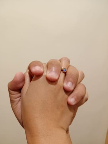 Customer photo review of .50ct Scedro Engagement Ring (Semi Machine Made)