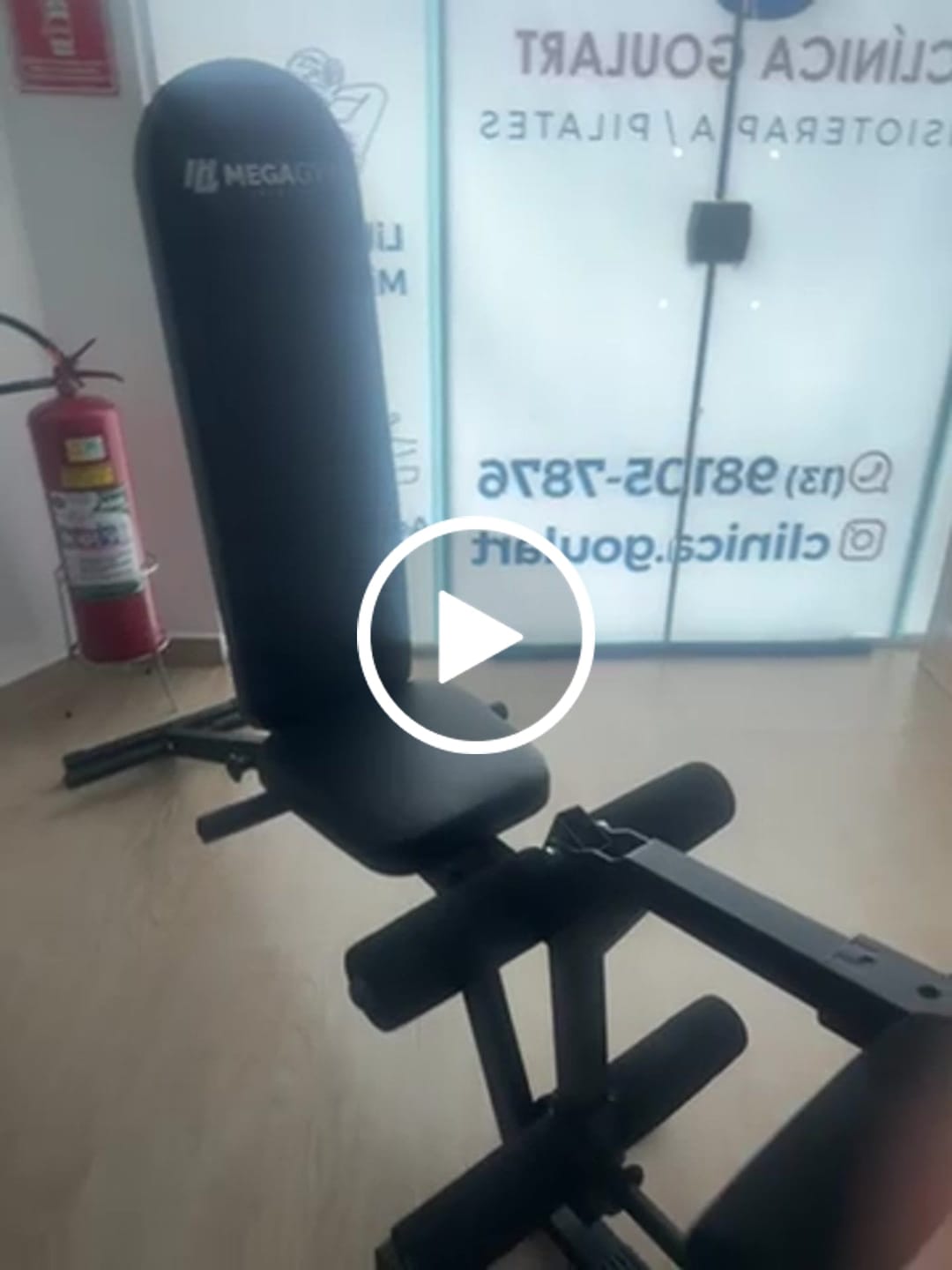 Customer video review of Banco Supino Regulável Com Cadeira Extensora E Mesa Flexora Ajustáveis