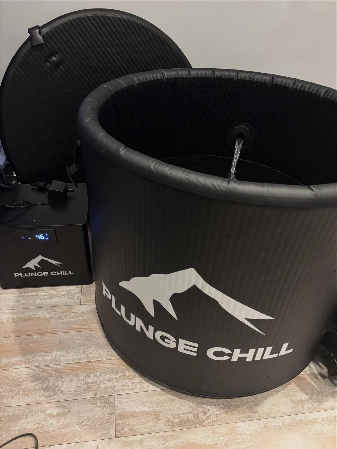 Customer photo review of Cold Plunge Chiller + Tub (XXL)