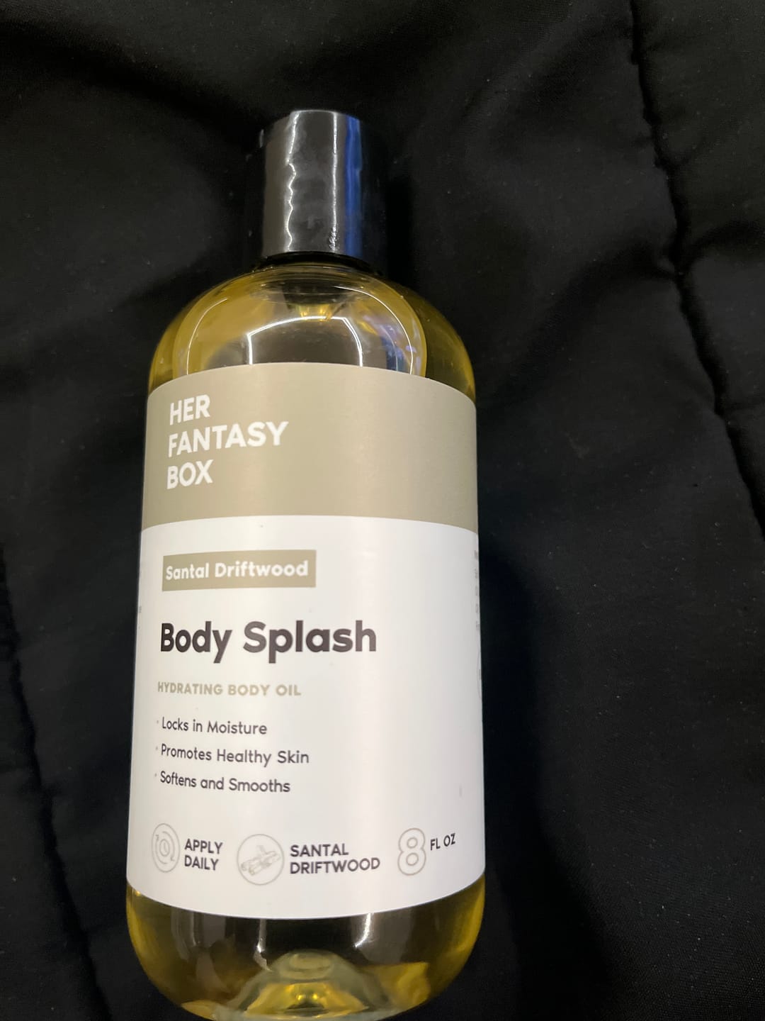 Customer photo review of Body Splash - Skin Smoothing Body Oil (Santal Driftwood) LUXURY SCENT