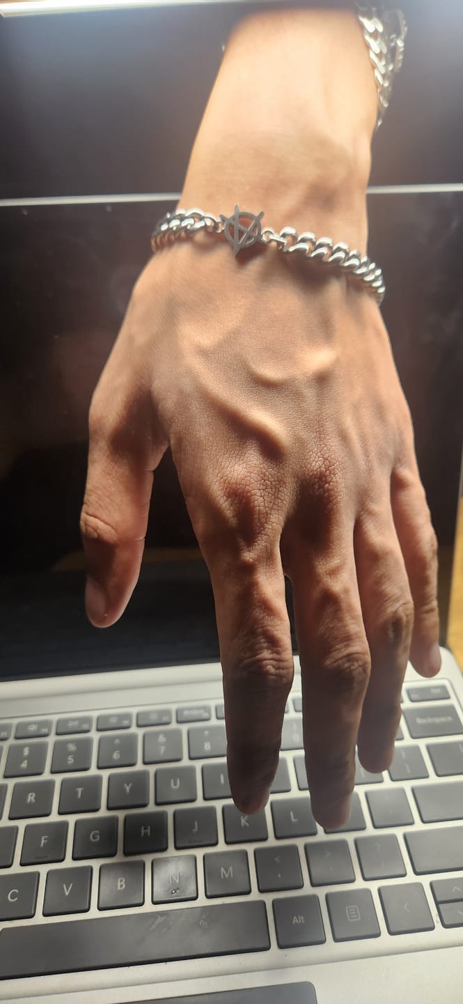 Customer photo review of ANARCHY CUBAN BRACELET