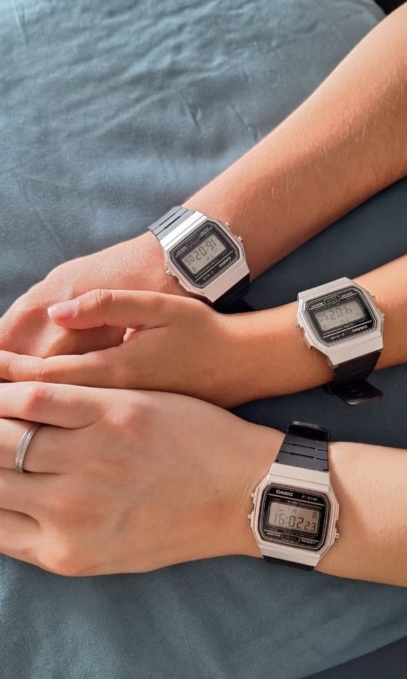 Customer photo review of Reloj Casio Vintage F-91WM-7ADF Plateado/Negro
