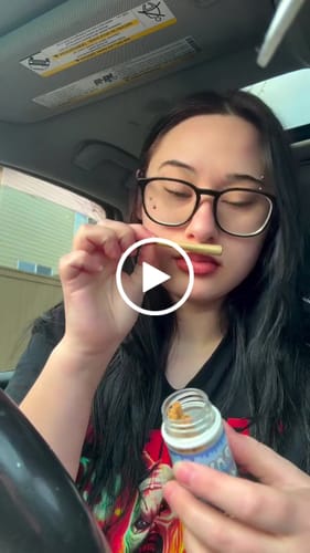 Customer video review of Flustered Cherry Gelato Prerolls(Galaxy Strongest)