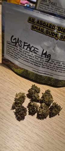 Customer photo review of Gas Face THCA Flower Mediums