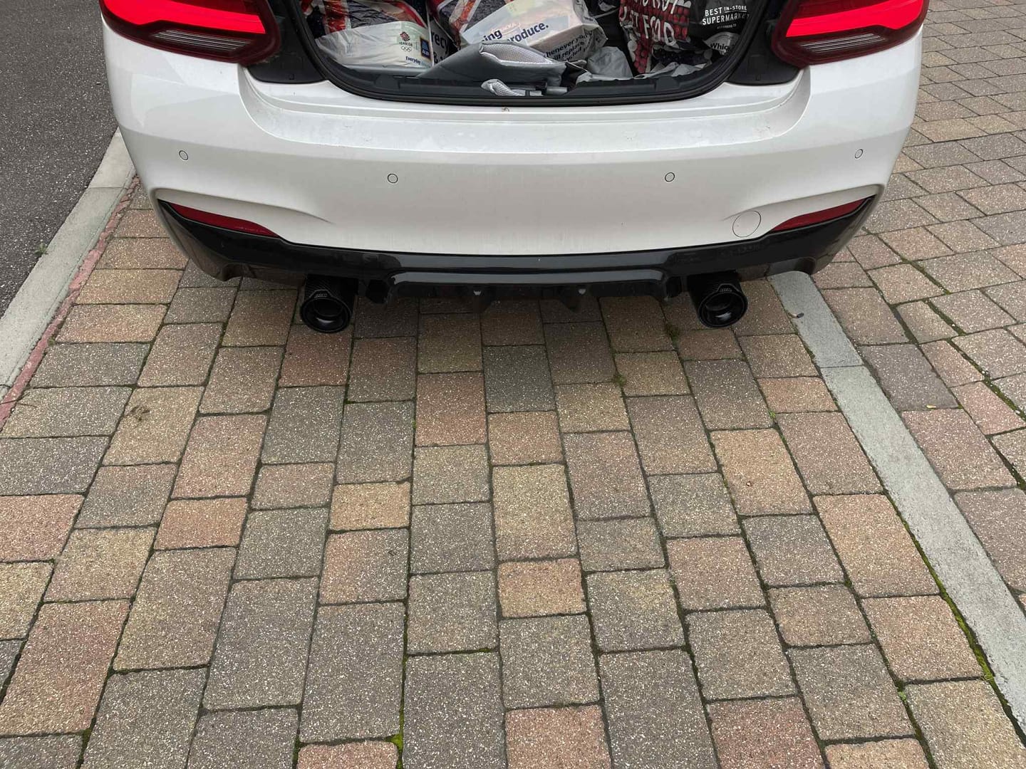 Customer photo review of Carbon Fibre Exhaust Tips