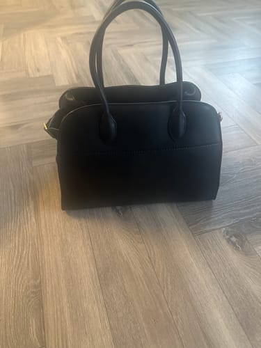 Customer photo review of The Row Margaux 32cm Black Calfskin