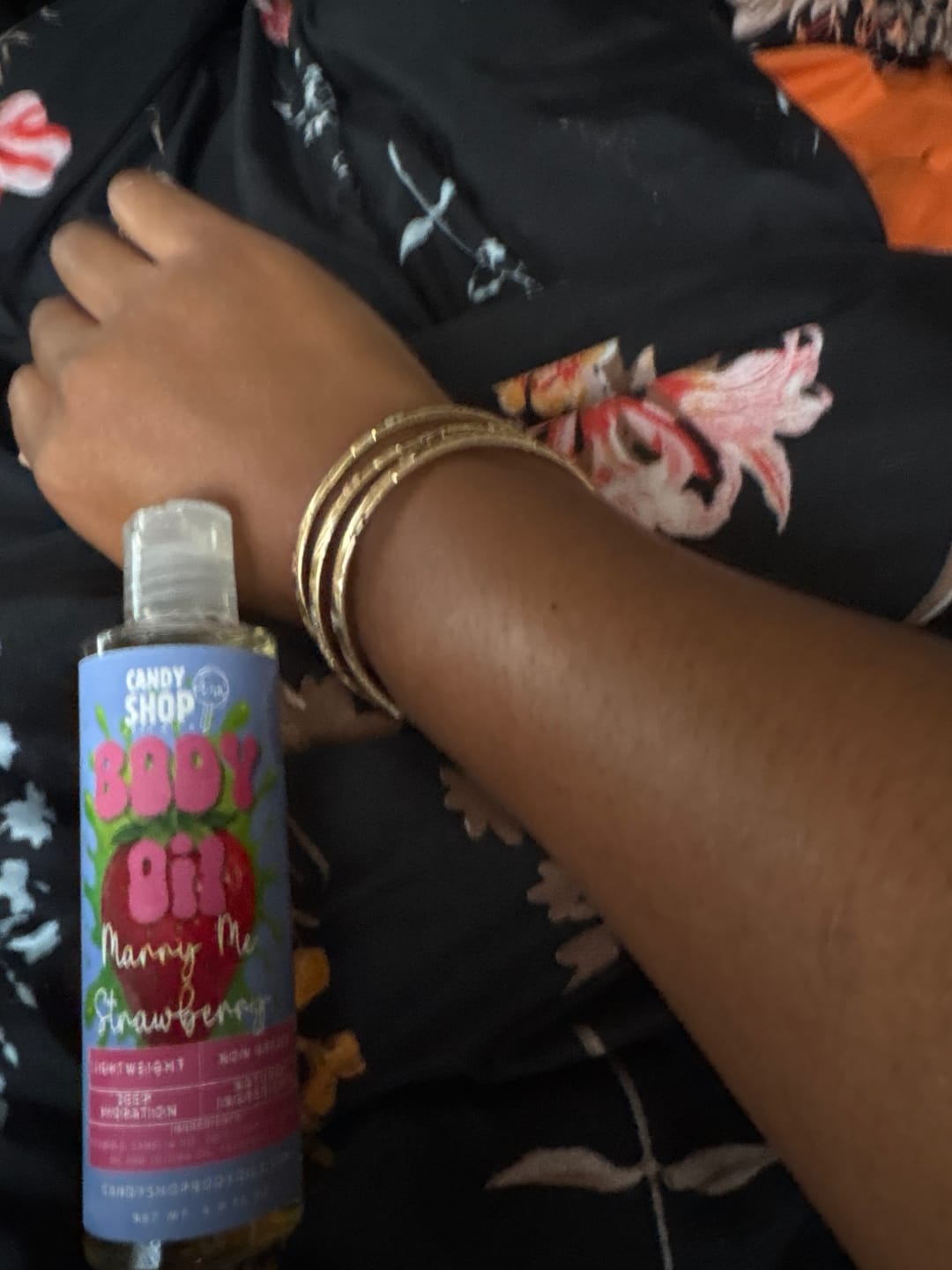 Customer photo review of Marry Me Strawberry Body Oil