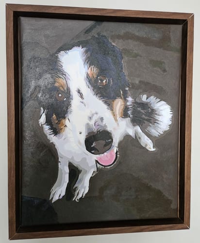 Customer photo review of Custom Pet Paint By Numbers