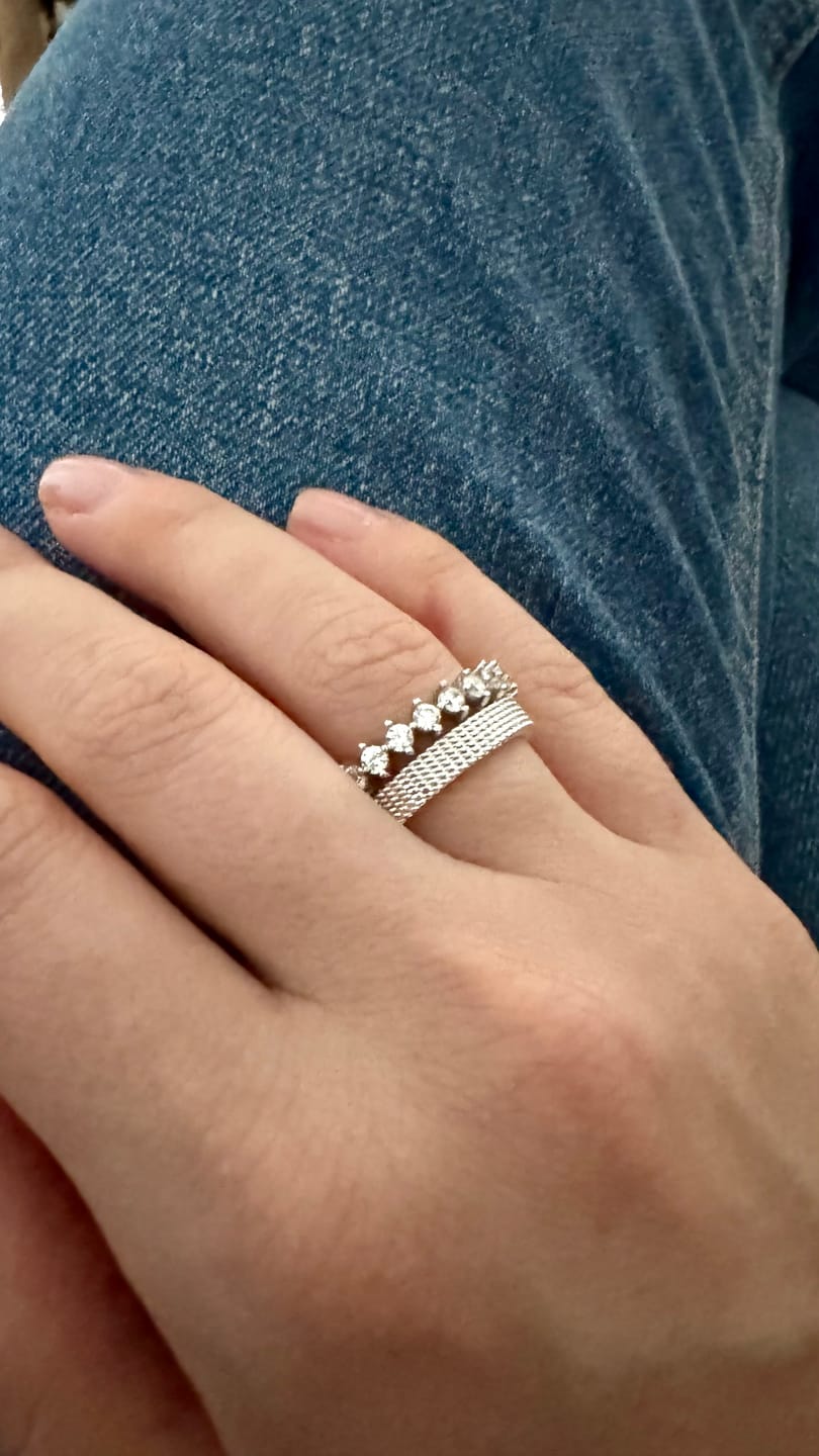 Customer photo review of Dominion Band Silver, Slim