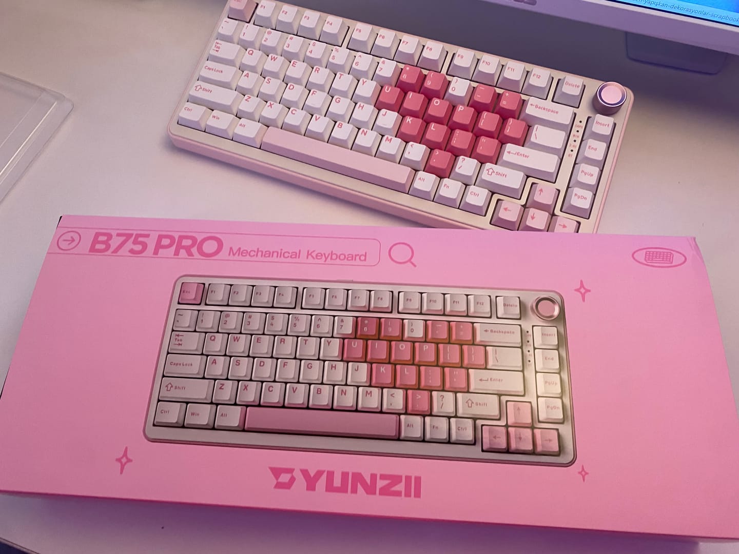 Customer photo review of YUNZII B75 Pro Mekanik Klavye