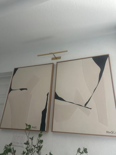 Customer review photo for Abstract Painting Set Of 2 #SP107