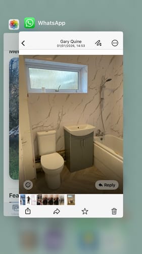 Customer photo review of L Shape External Corner 25mm x 25mm