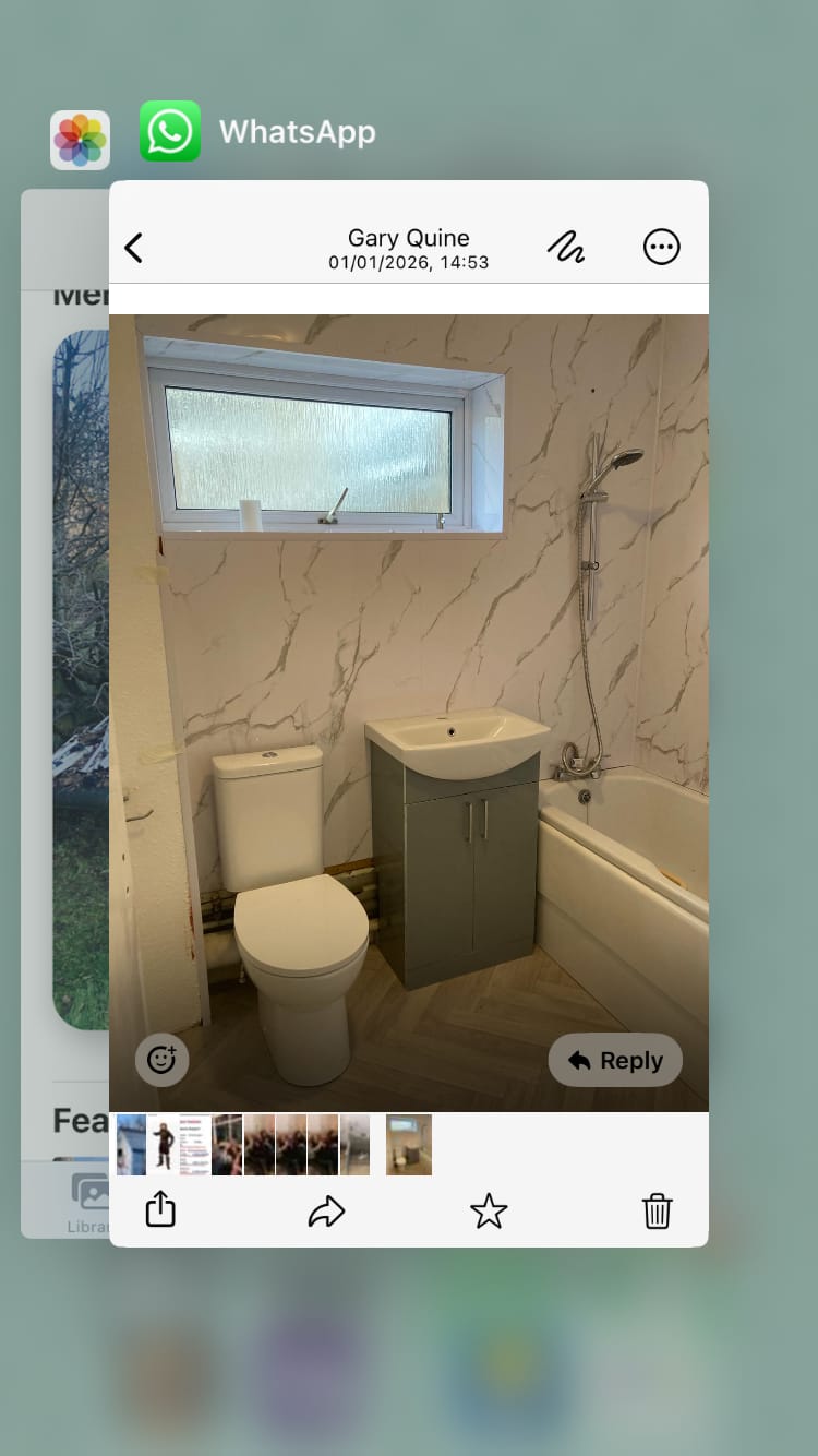 Customer photo review of L Shape External Corner 25mm x 25mm