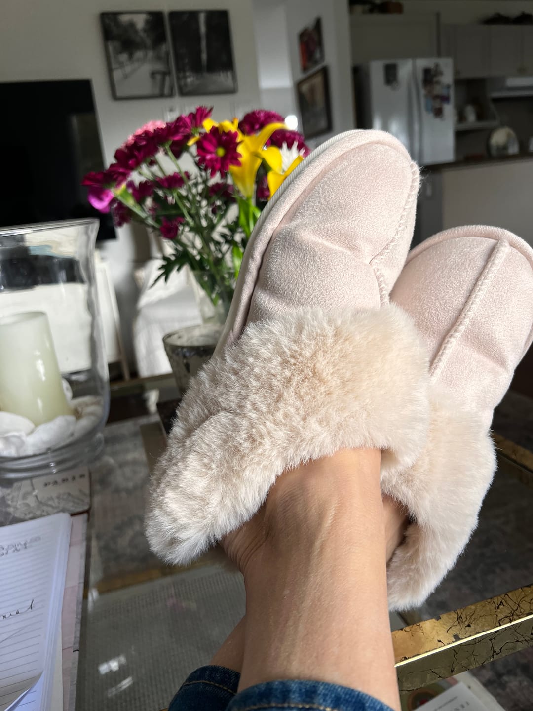 Customer photo review of Nordic Comfy Slippers