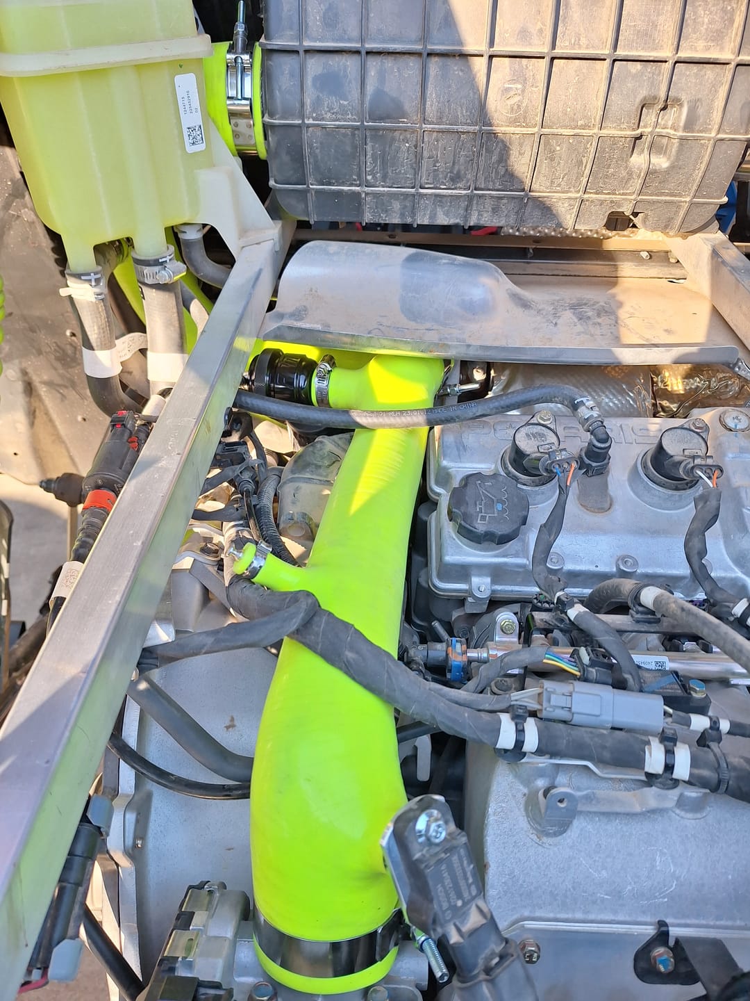 Customer photo review of RPM Polaris RZR Turbo R & PRO XP/S Turbo Silicone Intake J-Tube, Charge Tube W/ BOV, & Intake Tube KIT