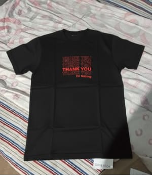 Customer photo review of Sarcastic Thank You Tee