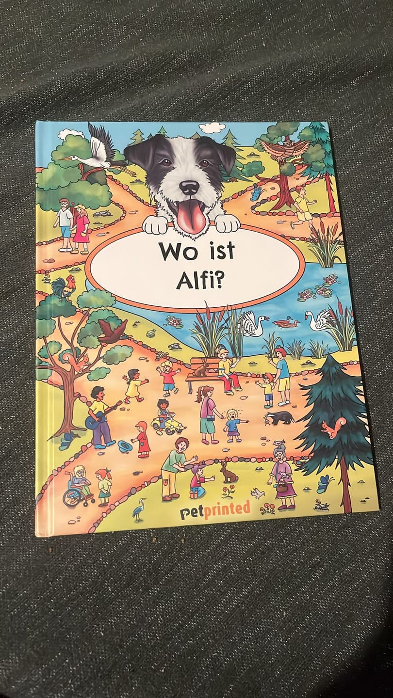 Customer photo review of Wo bist du? - Personalisiertes Hunde-Wimmelbuch