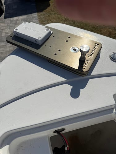 Customer photo review of Sea Swivel Trolling Motor Mount