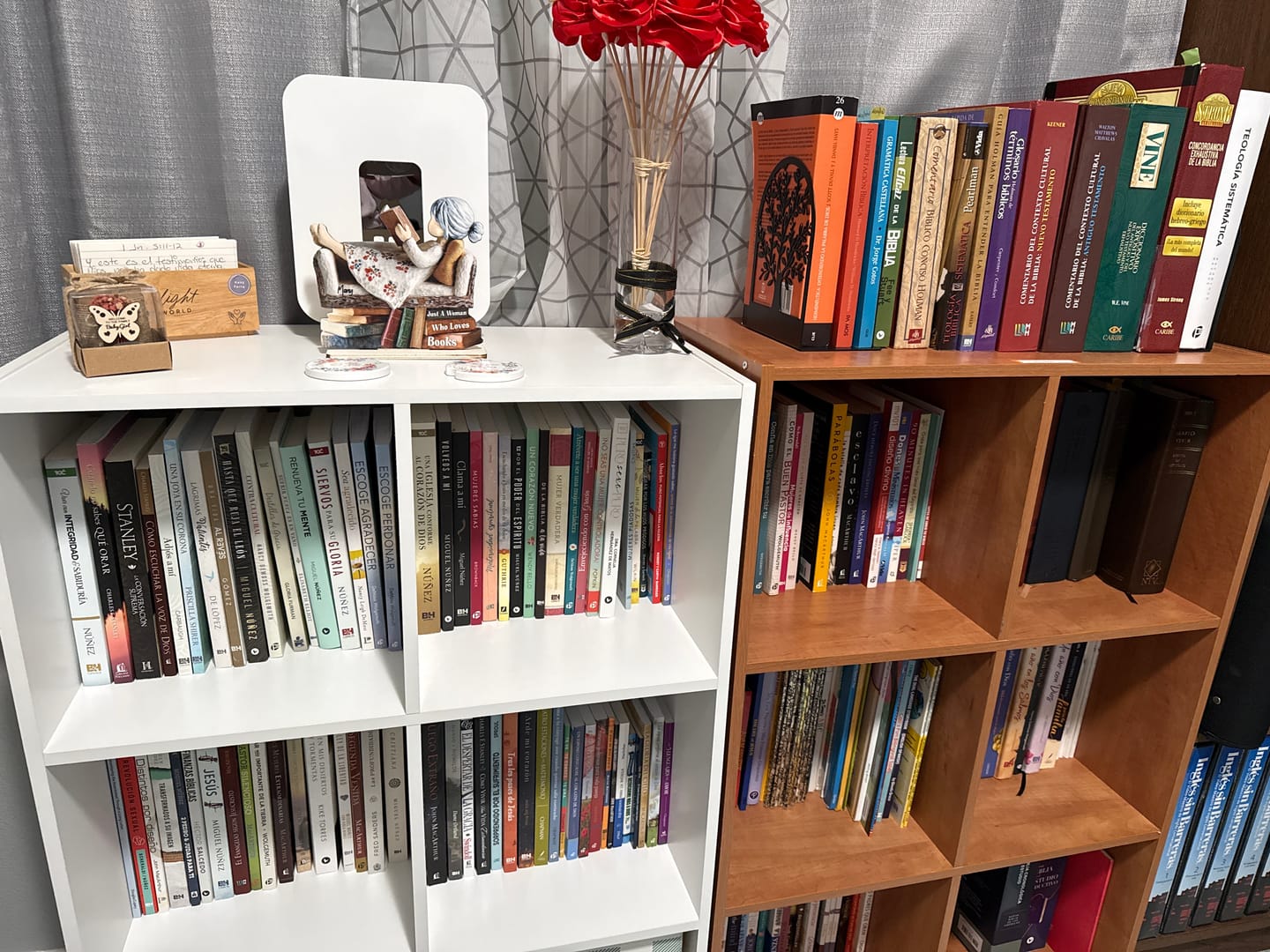 Customer photo review of Man Woman Book Lover Reading Book On Sofa - Personalized Standing Wooden Plaque