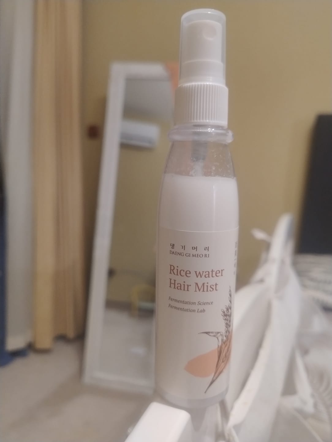 Customer photo review of Ароматен спрей-грижа за хидратация и блясък DOORI Перлен блясък Rice Water Hair Mist