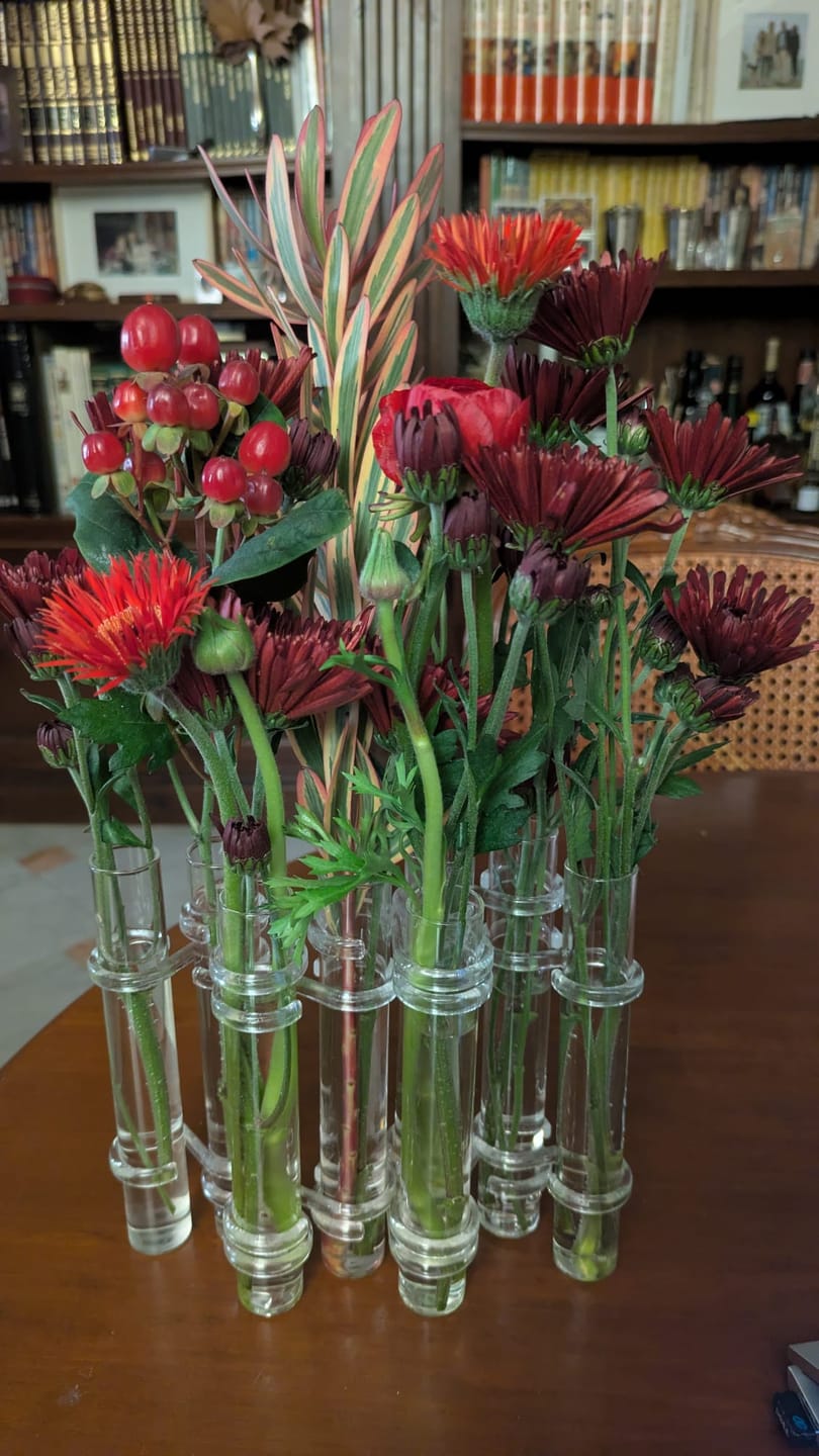 Customer photo review of Flower Flute – Glass Vases Collection