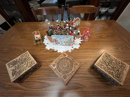 Customer photo review of Laser Cut Gift Box 3 Bundle Svg File