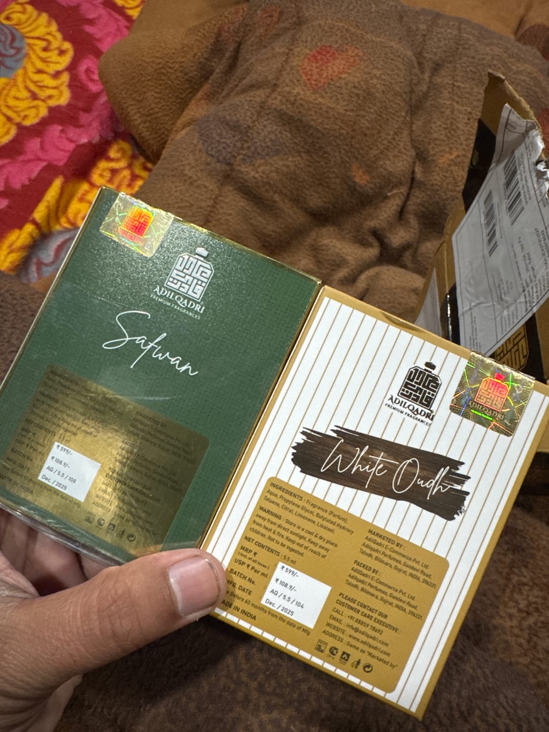 Customer photo review of Safwan Luxury Attar Perfume