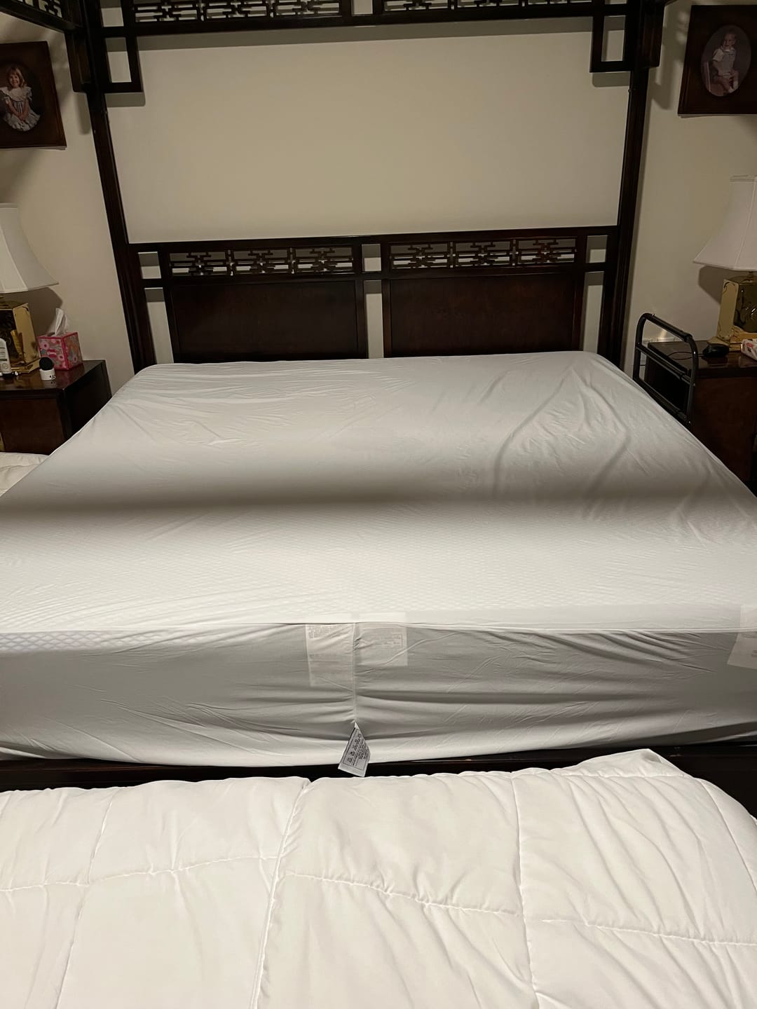 Customer photo review of Quiet Comfort™ Mattress Protector