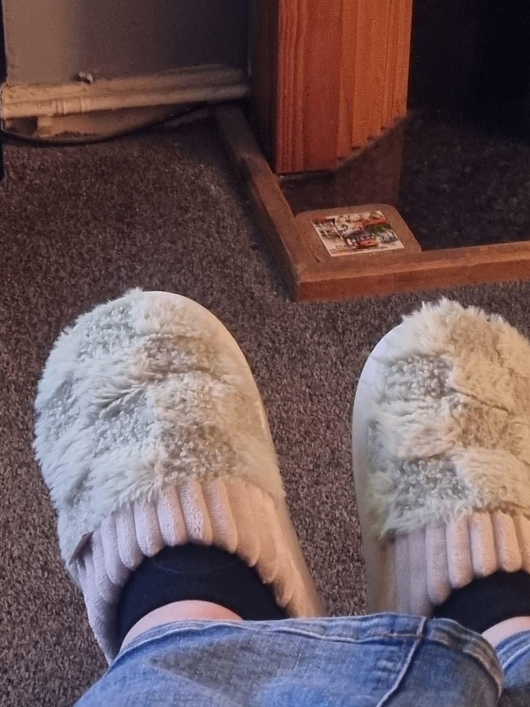 Customer photo review of Nordic Fluffy Slippers