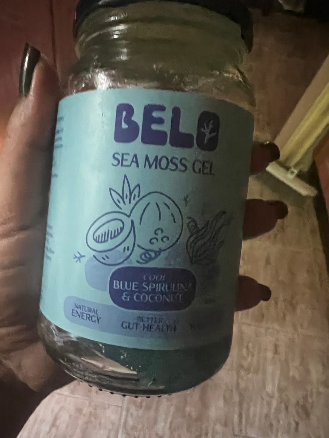Customer photo review of Belo Sea Moss Gel - Dragonfruit & Apple