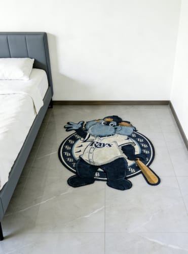 Customer photo review of Tampa Bay Rays Mascot Rug