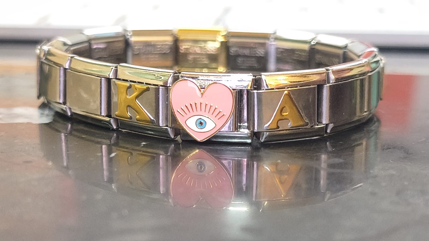 Customer photo review of Charm Letra A