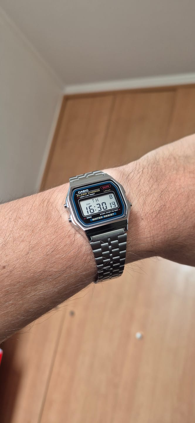 Customer photo review of Reloj Casio Vintage A159WA-N1DF Plateado MADE IN JAPAN