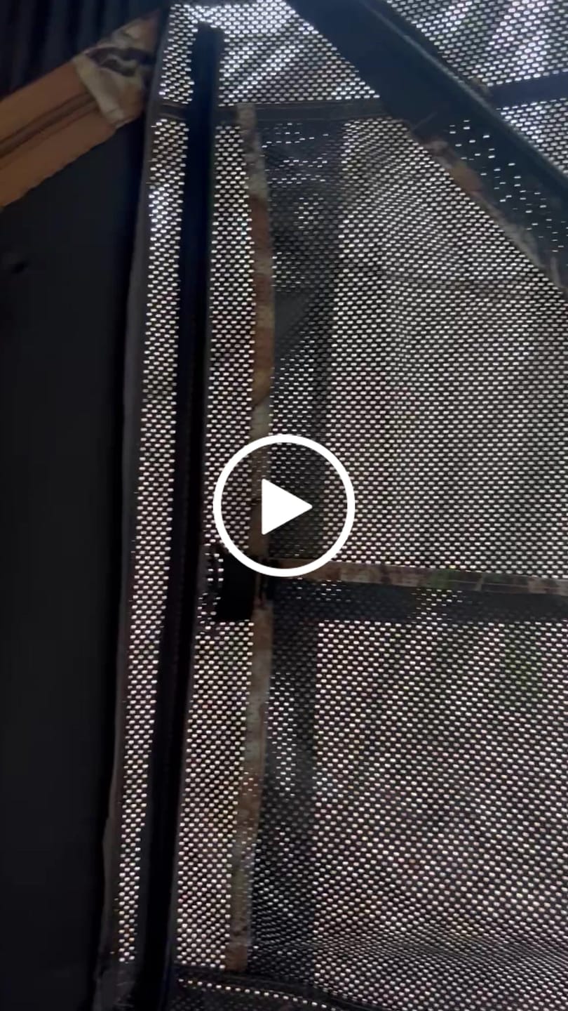 Customer video review of VisX/VisMax 270 Degree See Through Pop Up Hunting Blind