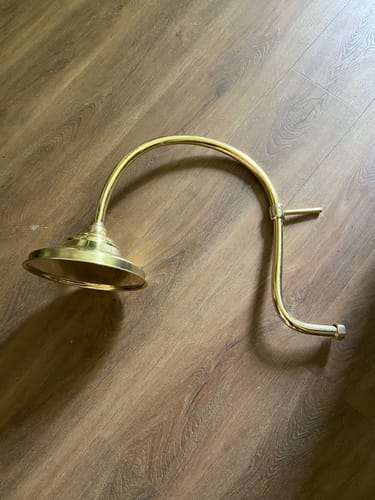 Customer photo review of Unlacquered Brass Shower Set #VFK151