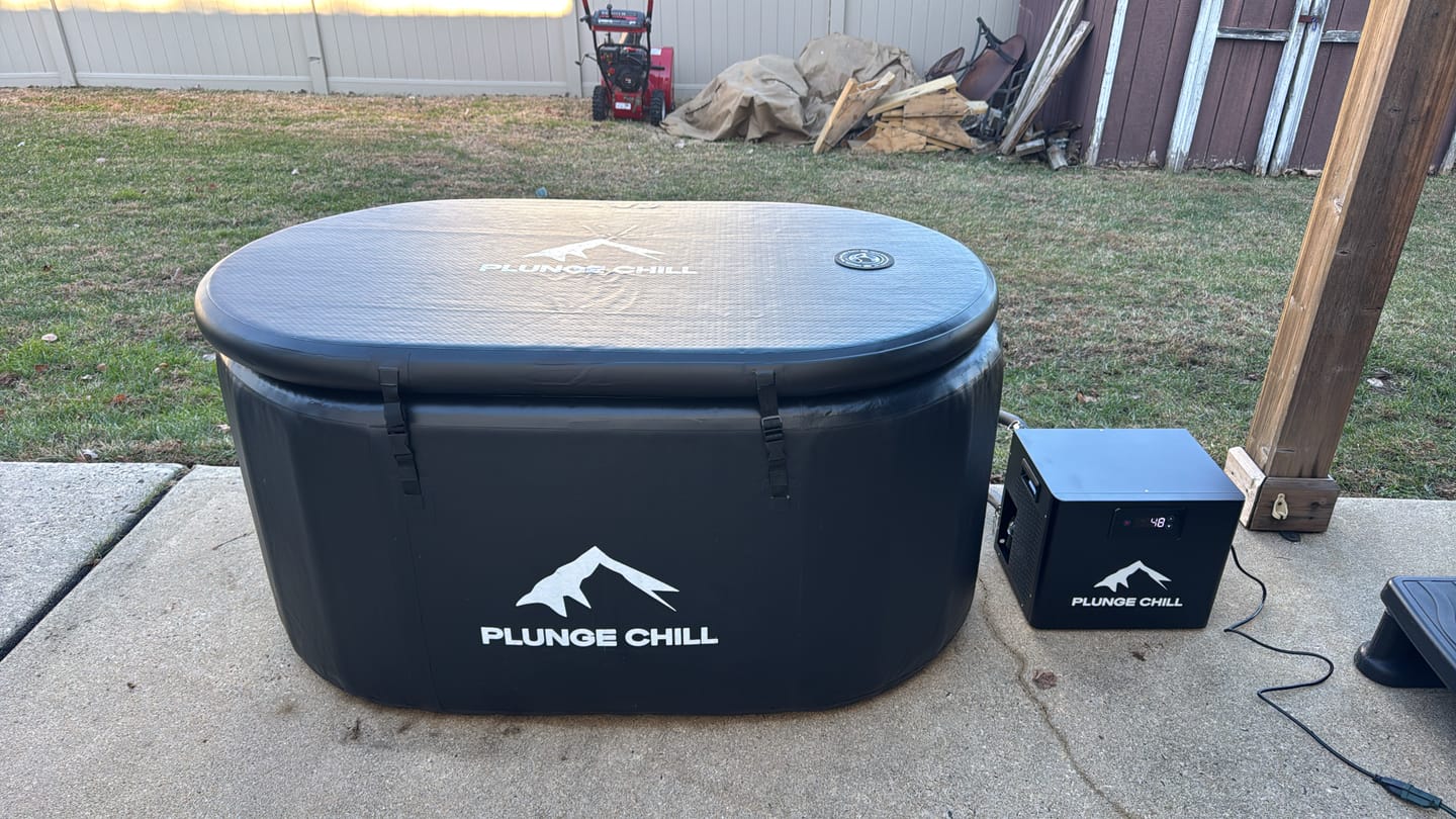Customer photo review of Cold Plunge Chiller + Pro Tub