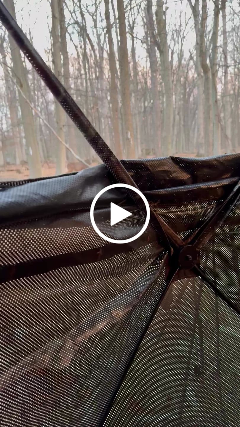 Customer video review of Vis Series See Through Hunting Blind, Pop Up Ground Deer Blind