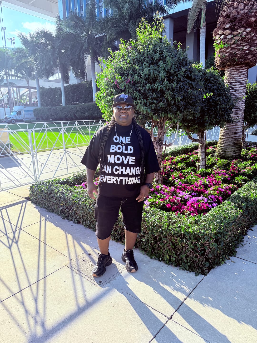 Customer photo review of One Bold Move Oversized Crop Tee (Black) (WGM)